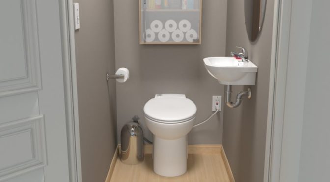 Saniflo 023 Sanicompact Toilet and Built-In Macerator Review and Saniaccess 2 Comparison